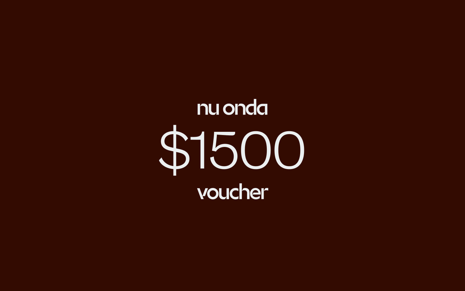 $1500 Gift Voucher