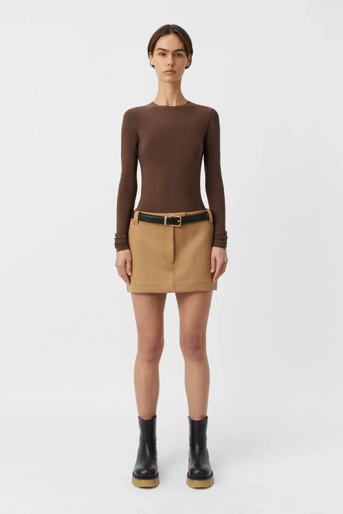 SAINT LONG SLEEVE TOP MILK CHOCOLATE
