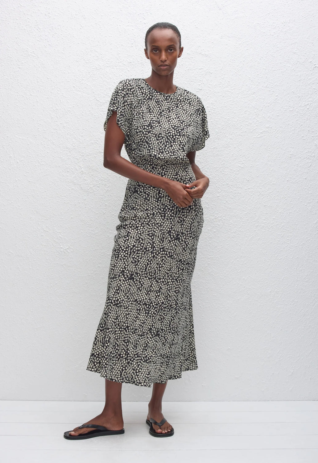 BIAS MIDI TEE DRESS KYOTO - MATTEAU