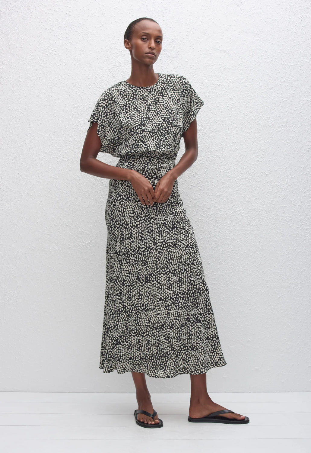 BIAS MIDI TEE DRESS KYOTO - MATTEAU