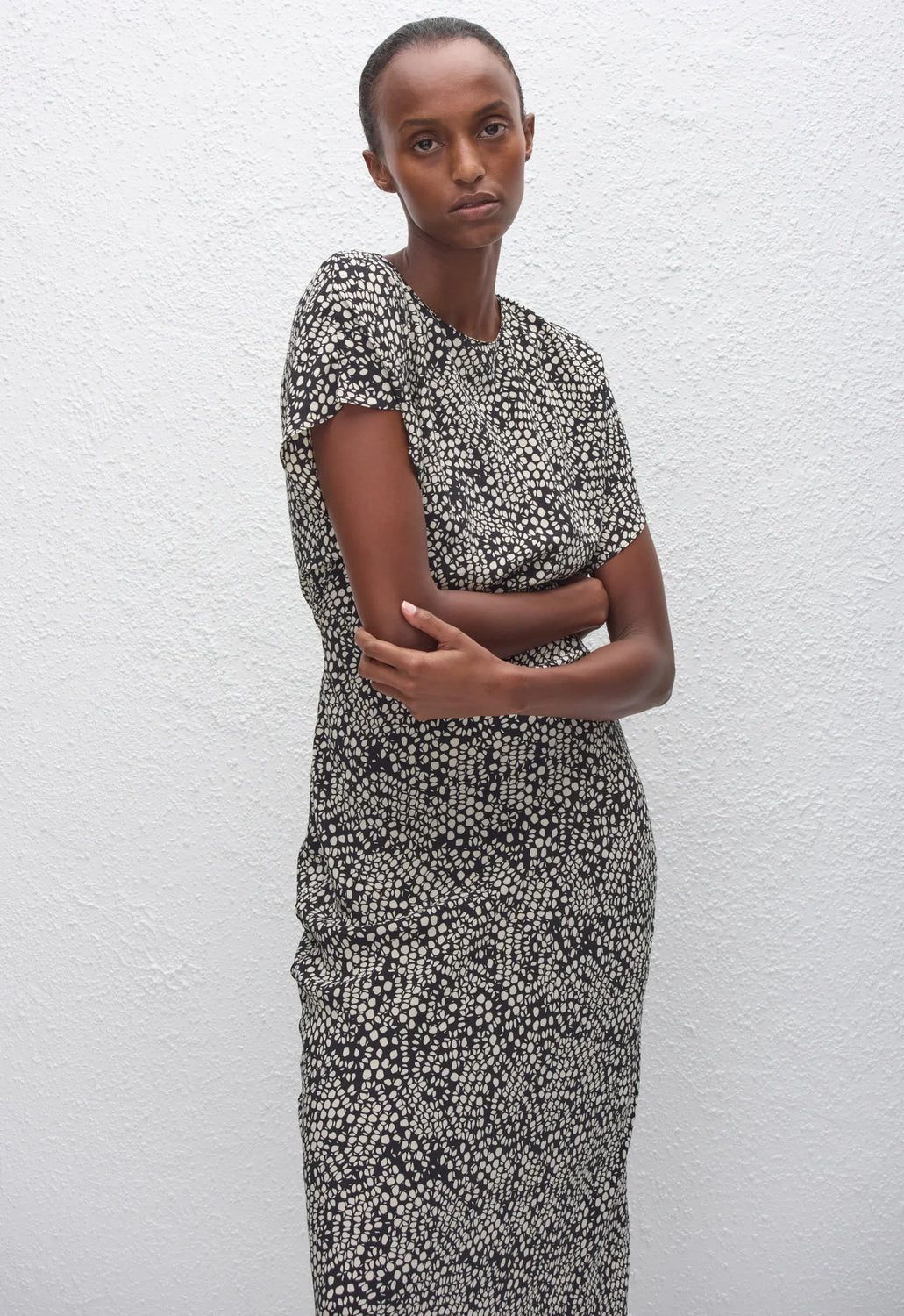 BIAS MIDI TEE DRESS KYOTO - MATTEAU