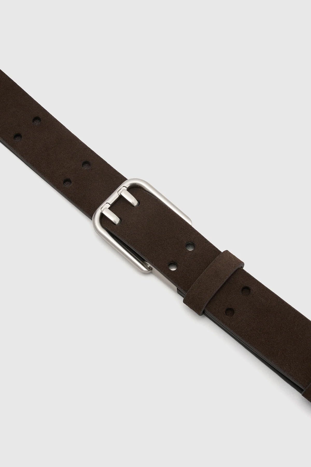 LANDON SUEDE BELT CHOCOLATE