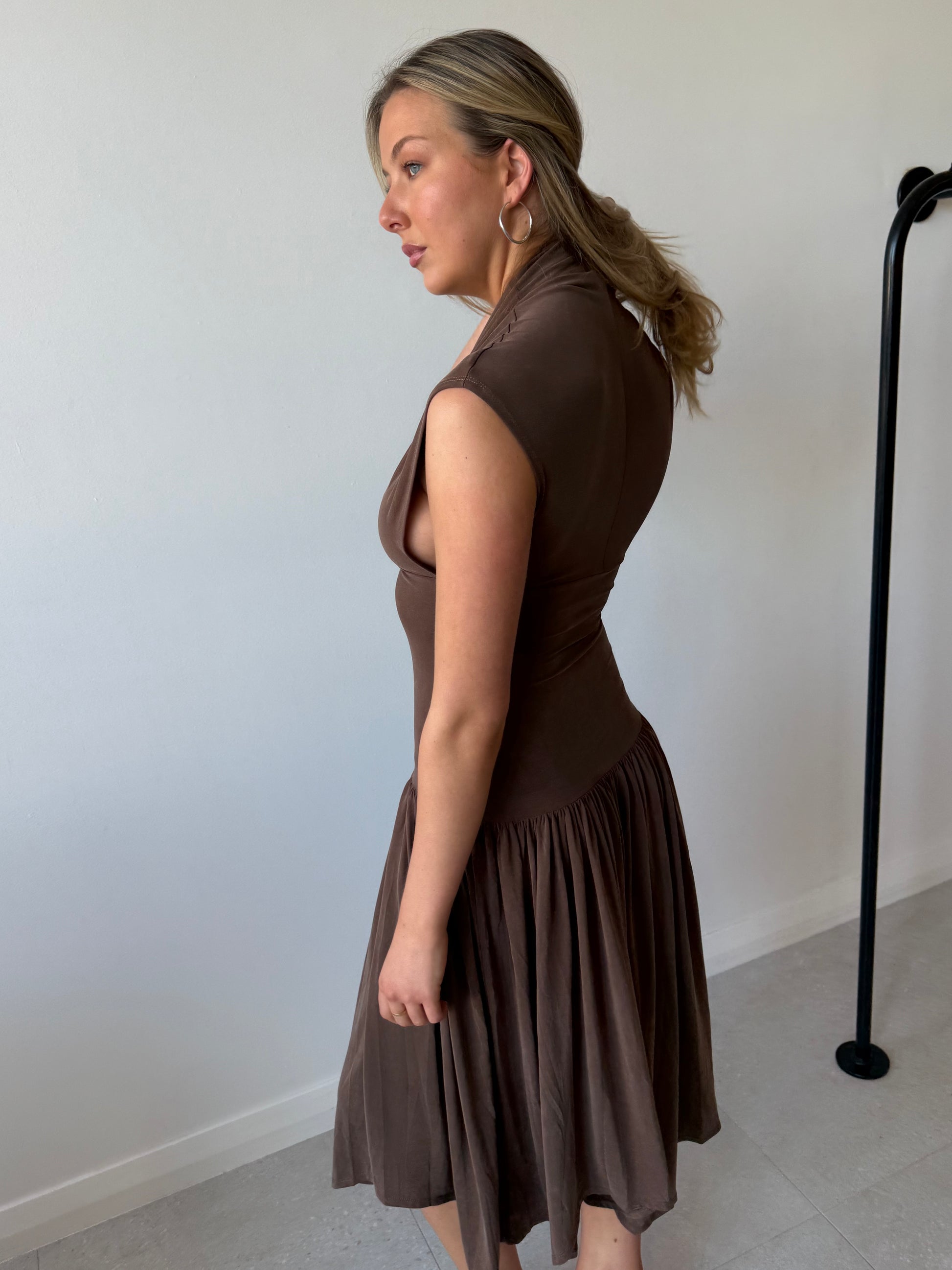 TWYLA DRESS BROWN