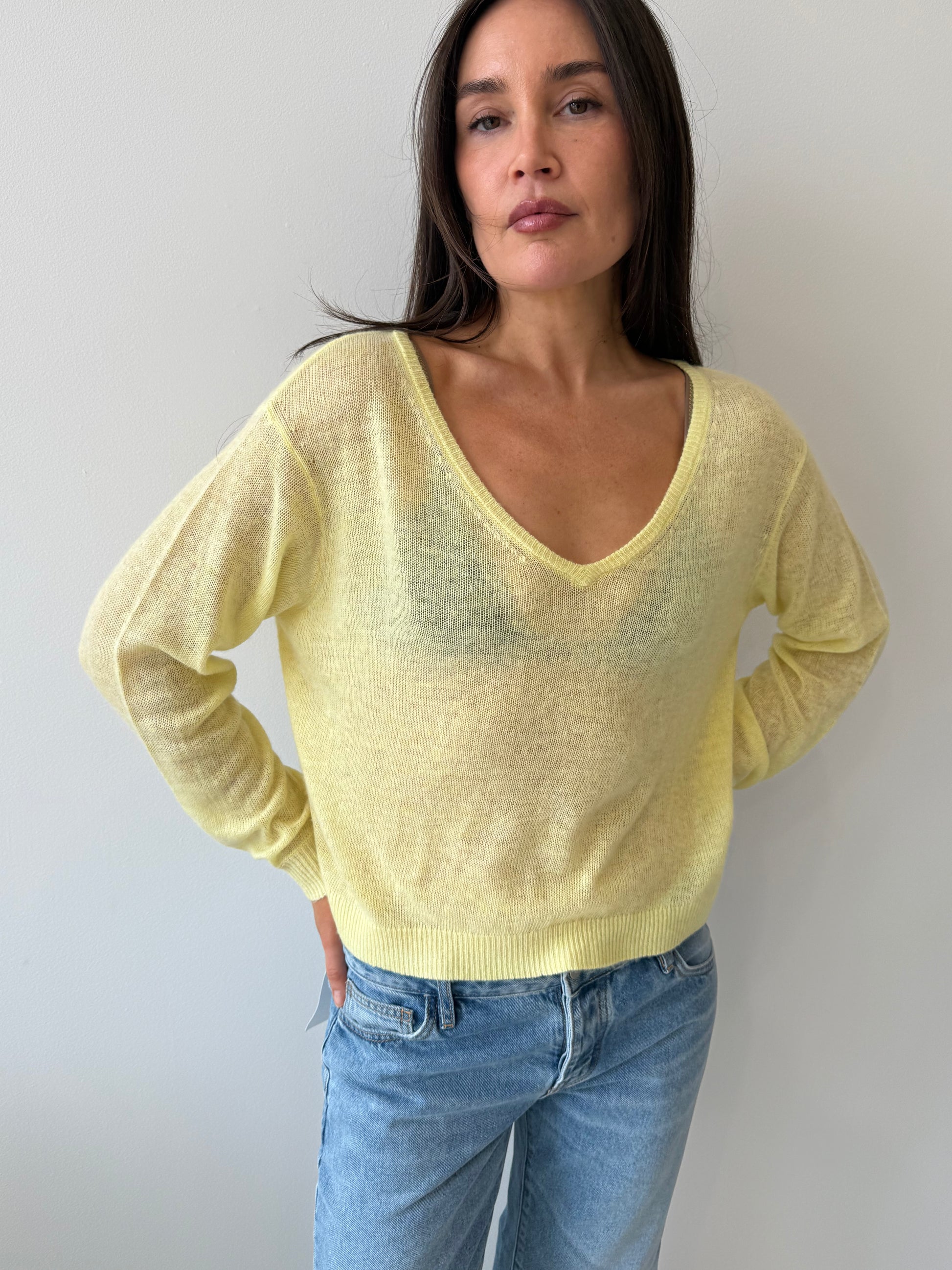 PULL BOULE ML COL V SHELL MELANGE