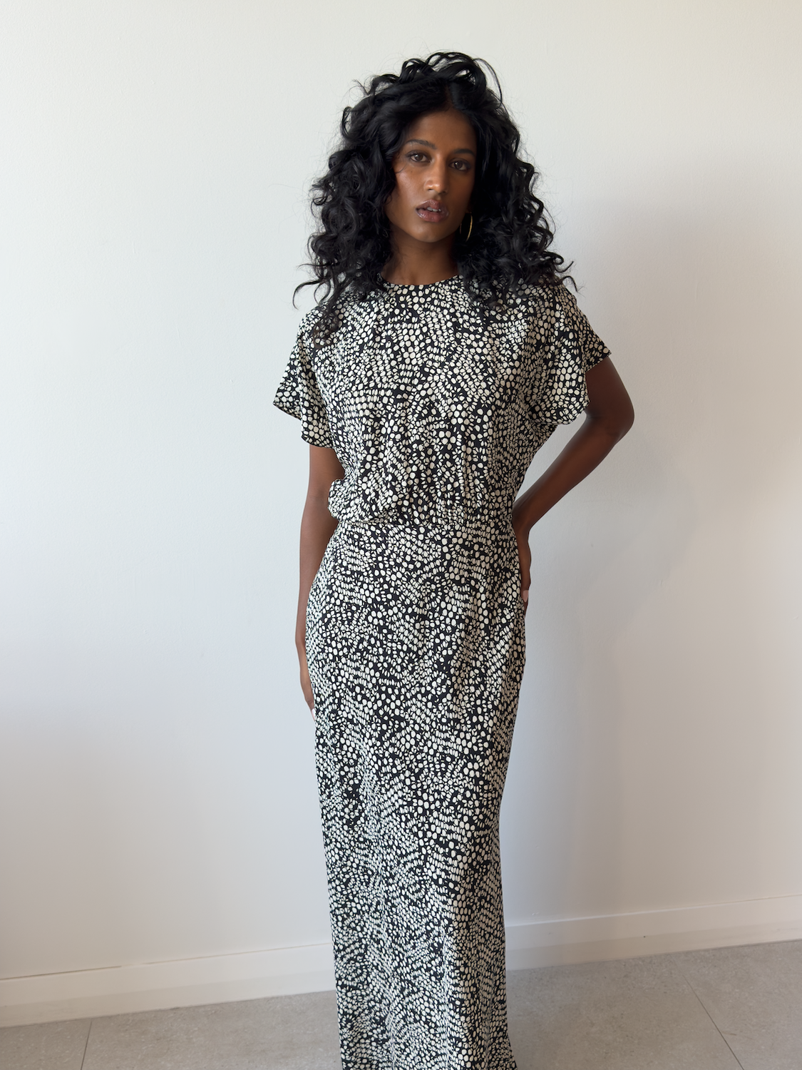BIAS MIDI TEE DRESS KYOTO - MATTEAU