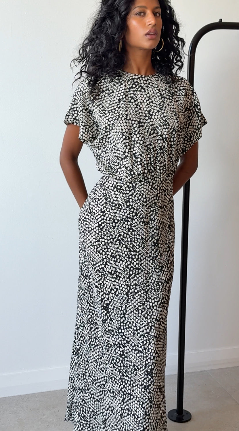 BIAS MIDI TEE DRESS KYOTO - MATTEAU