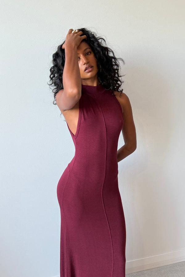 RACER BACK JERSEY MAXI DRESS - ST.AGNI