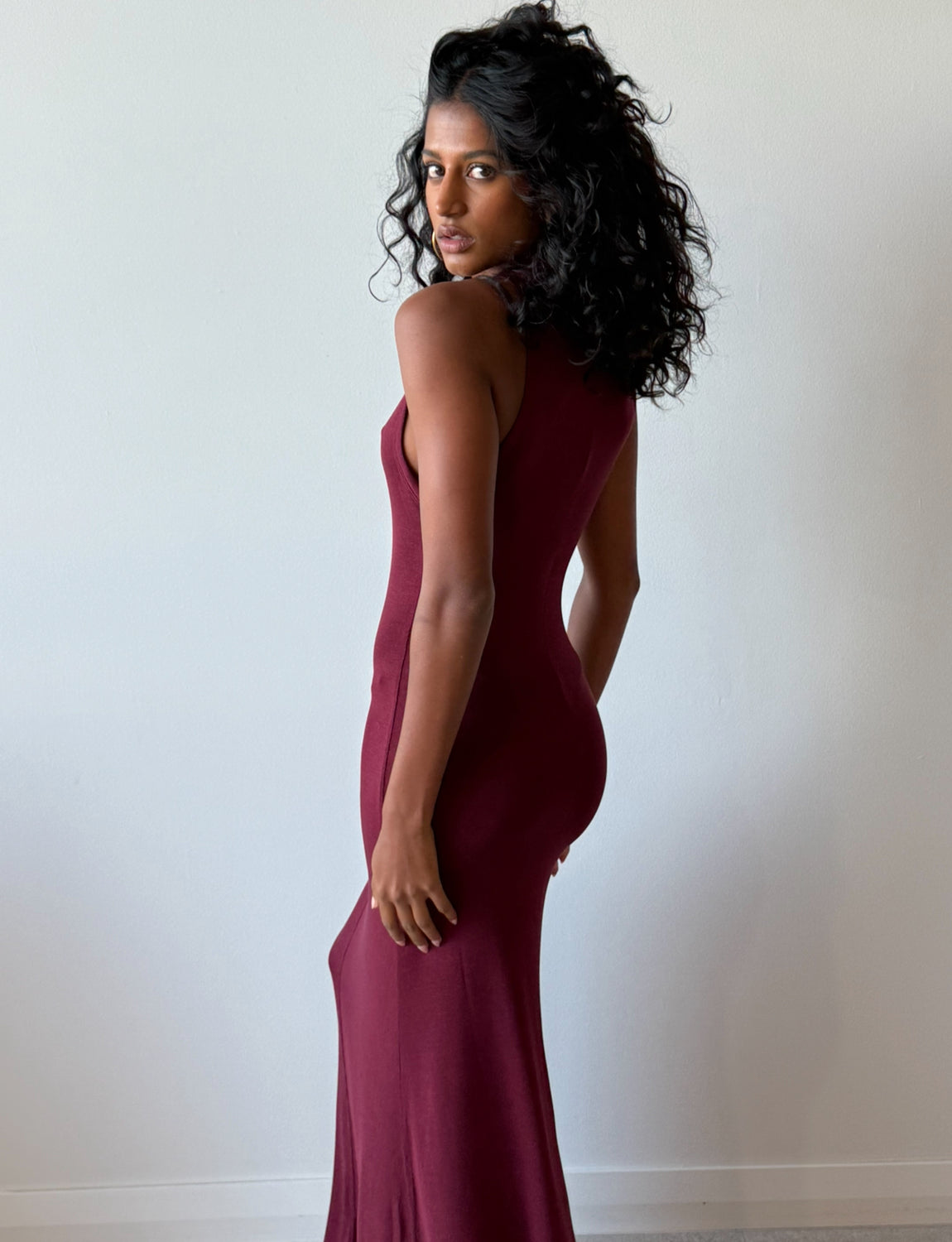 RACER BACK JERSEY MAXI DRESS - ST.AGNI
