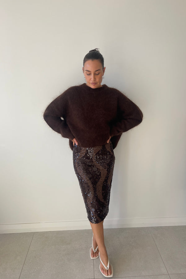 HEDIONE SKIRT MOCHA - C+M