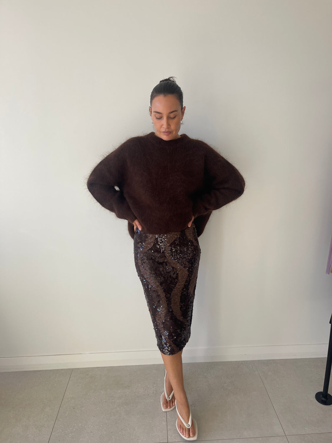 HEDIONE SKIRT MOCHA - C+M