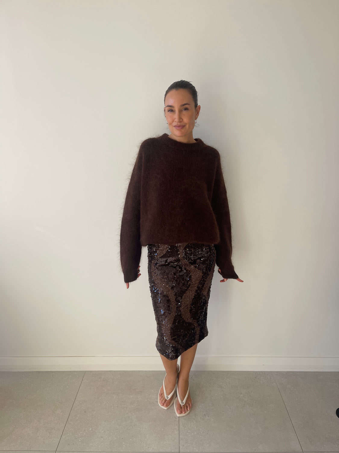 HEDIONE SKIRT MOCHA - C+M