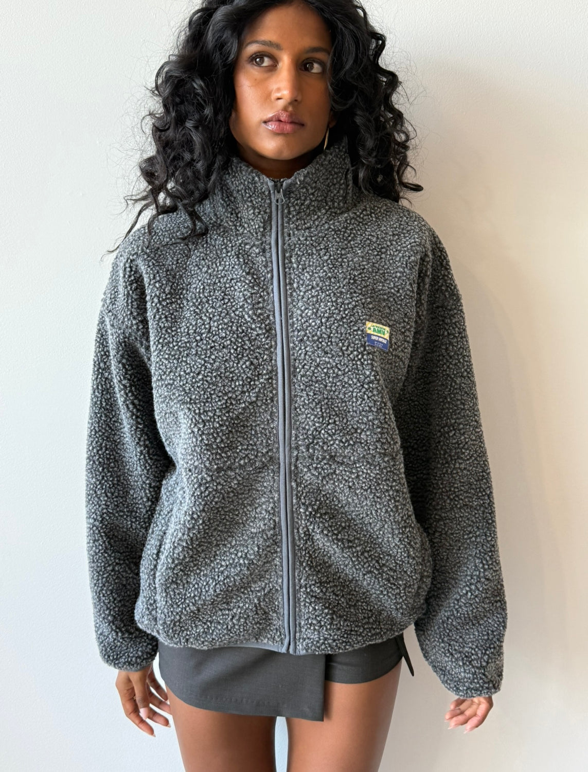 JACKETS CHARCOAL MELANGE - AMERICAN VINTAGE