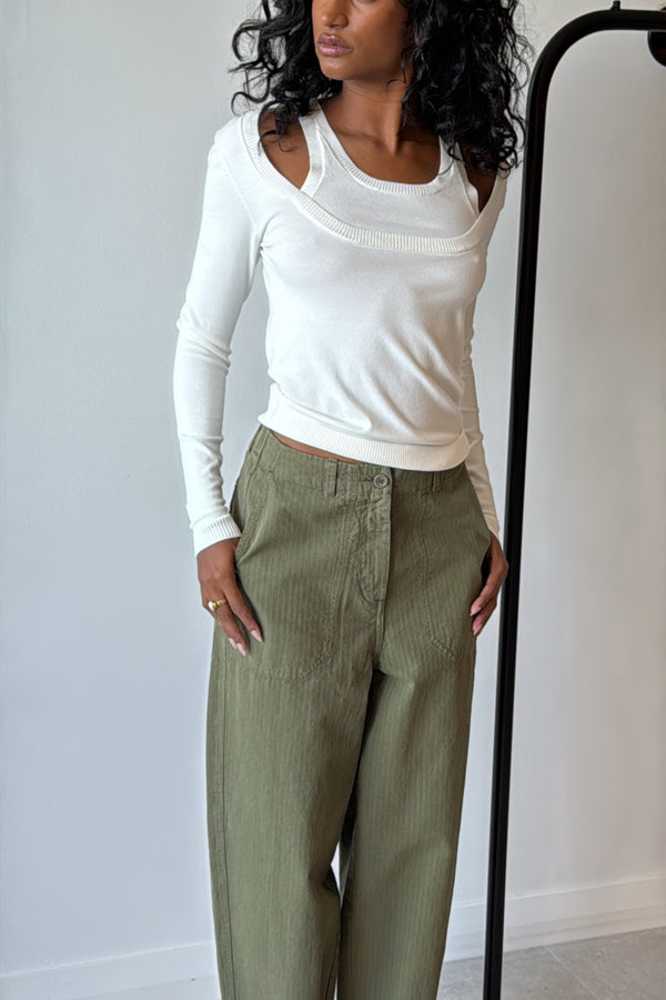 PANTS KHAKI - AMERICAN VINTAGE