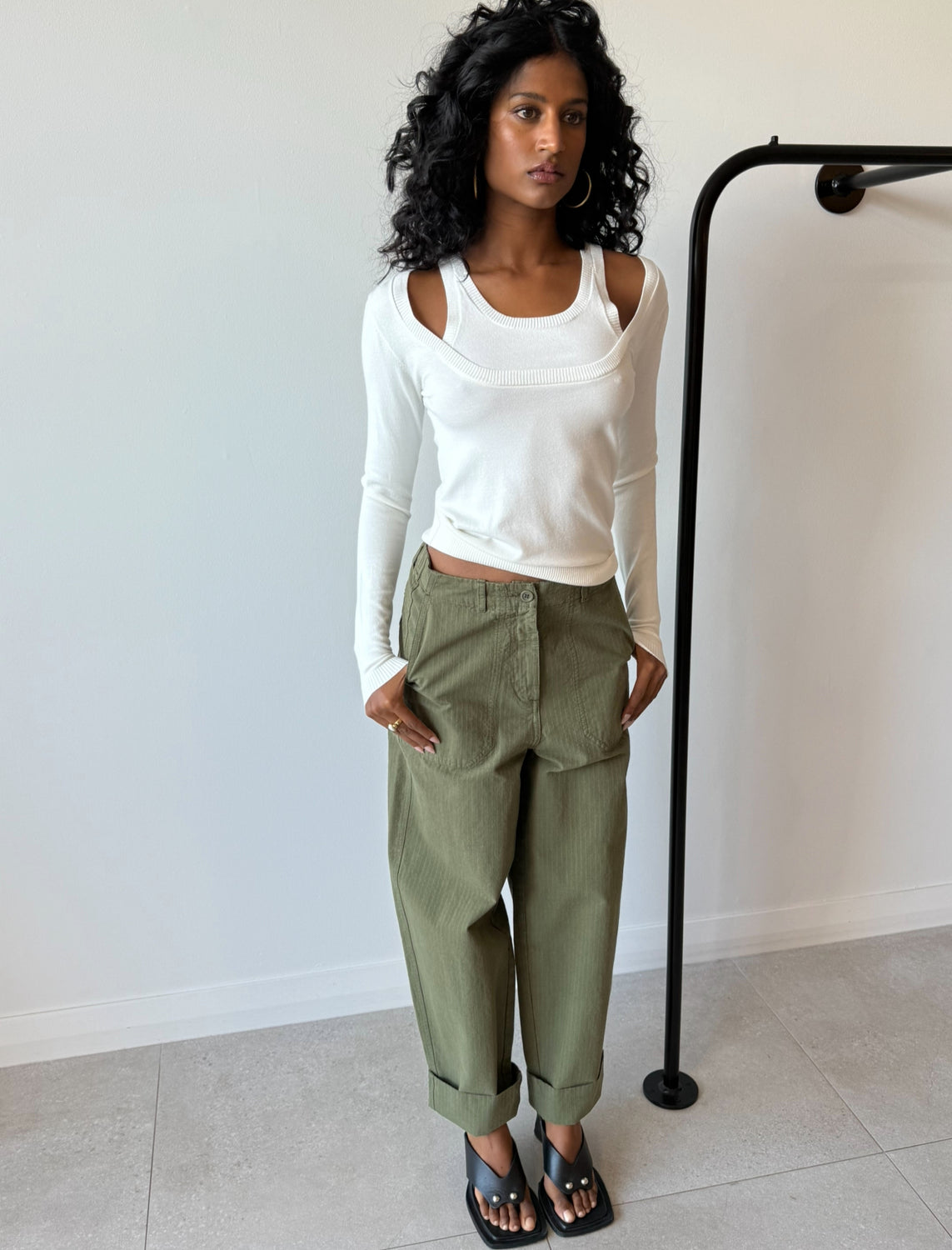 PANTS KHAKI - AMERICAN VINTAGE
