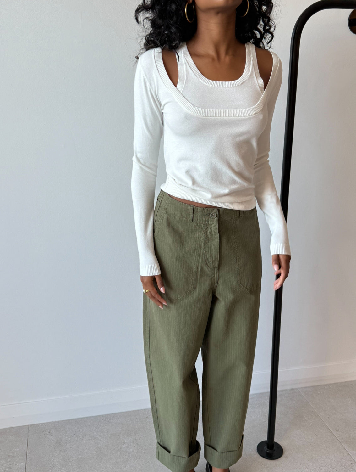 PANTS KHAKI - AMERICAN VINTAGE
