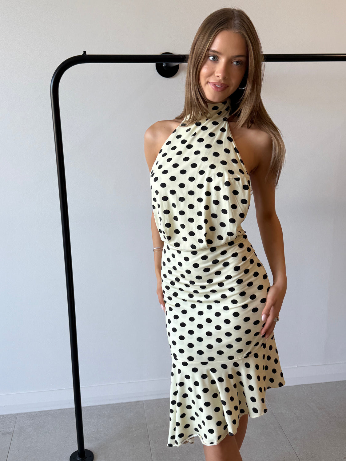 KARINA DRESS BUTTER POLKA DOT - MIAOU