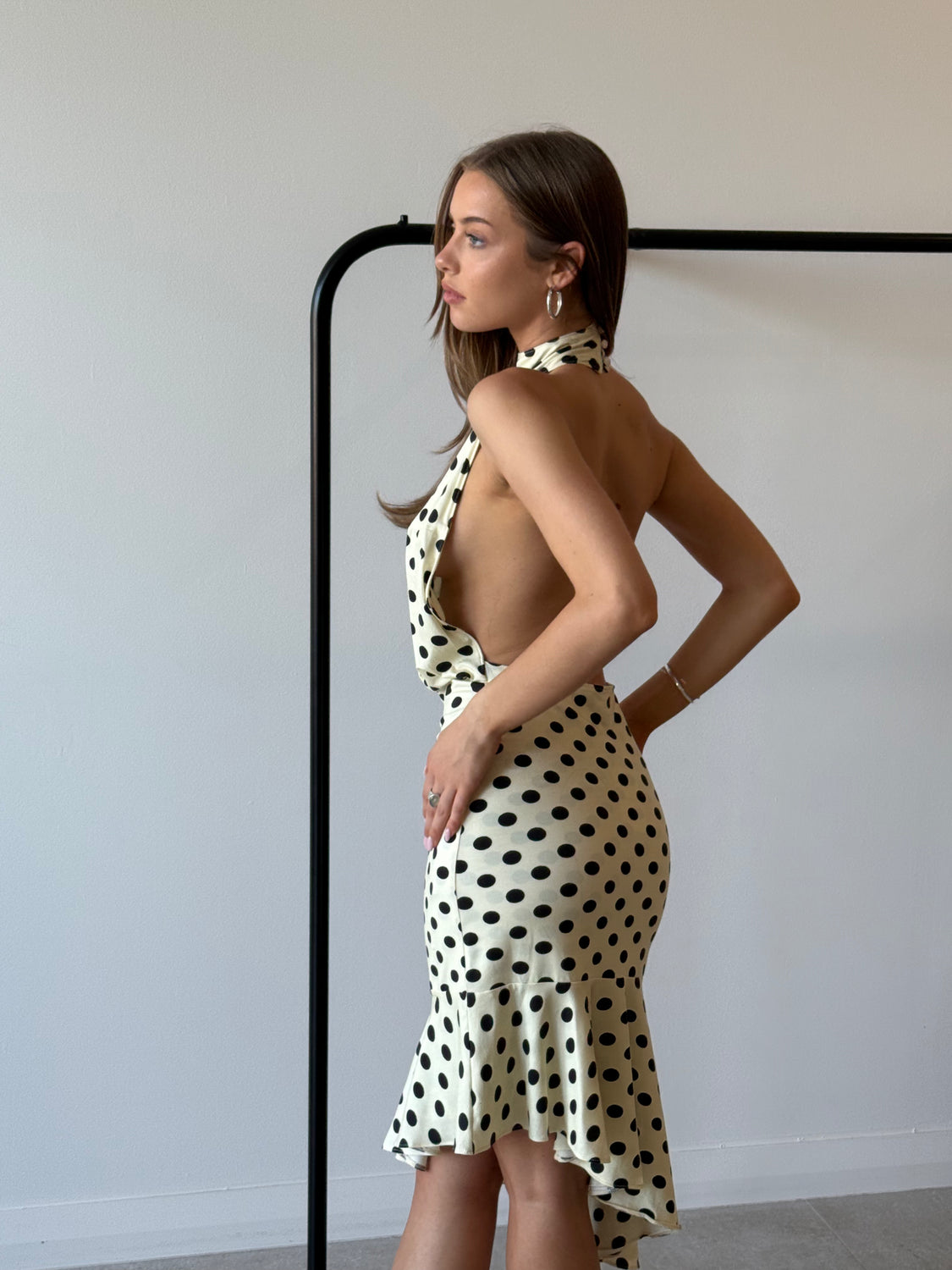 KARINA DRESS BUTTER POLKA DOT - MIAOU