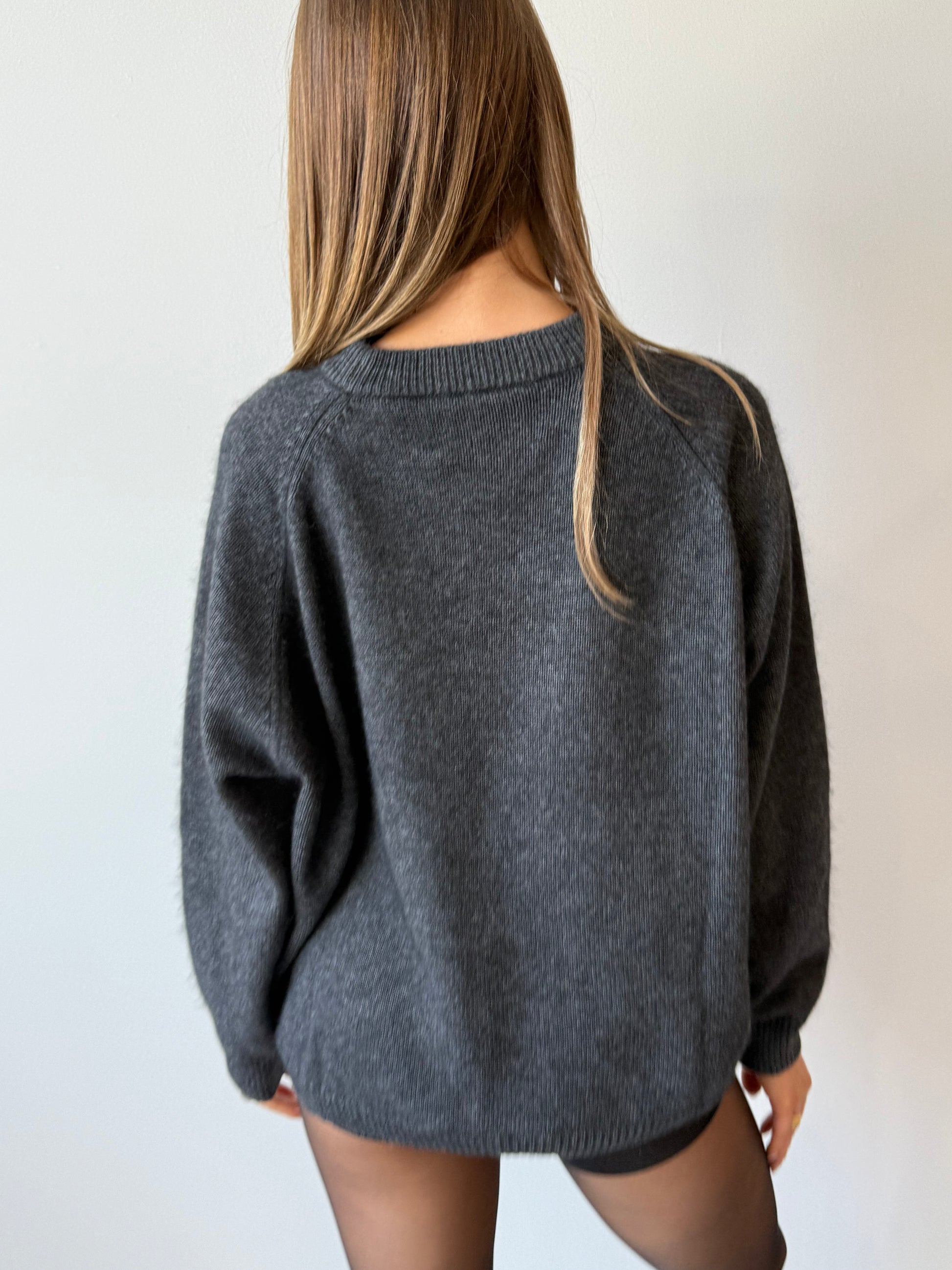 STELLA CREW NECK CHARCOAL