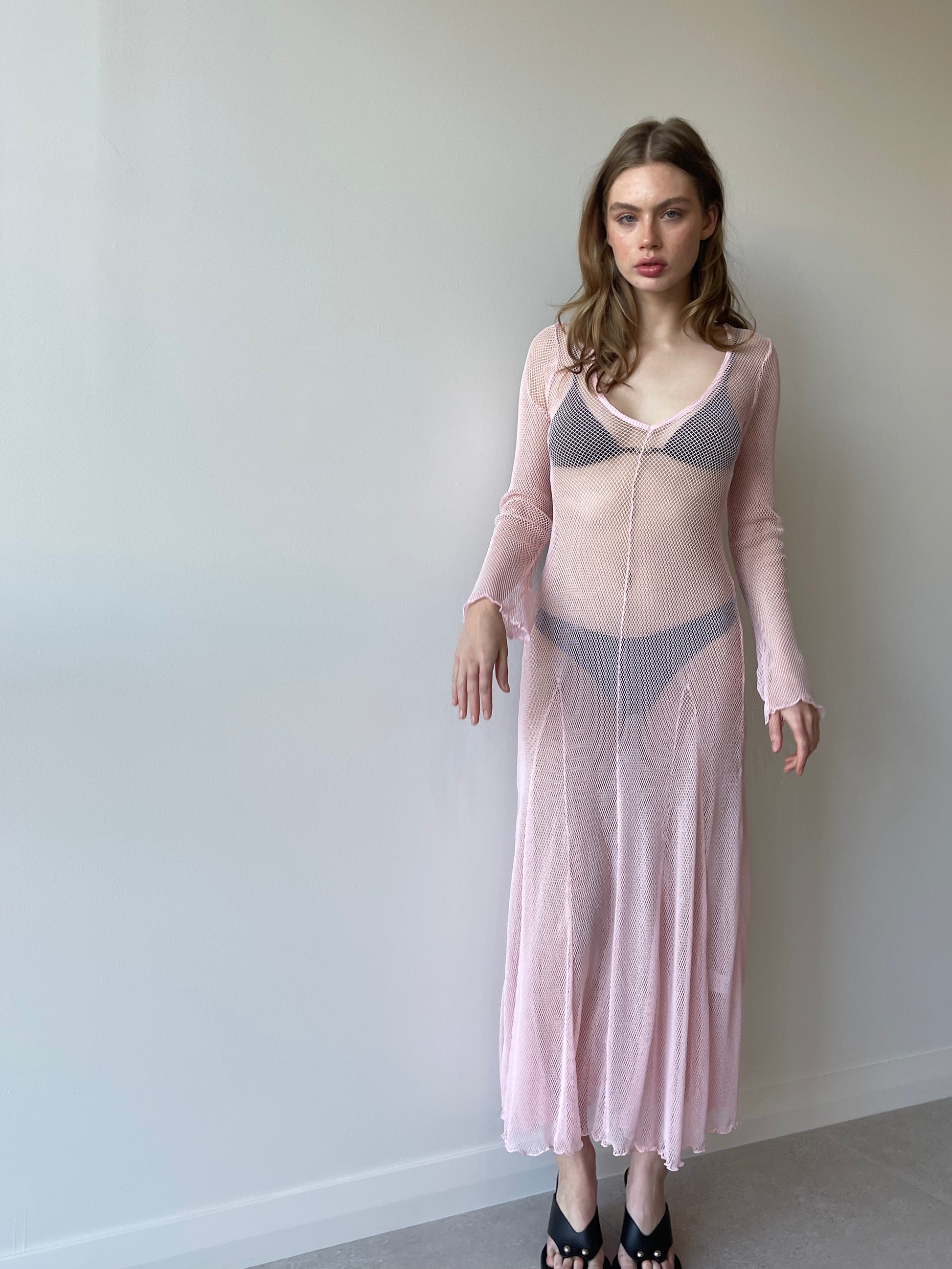 RETE DRESS PINK