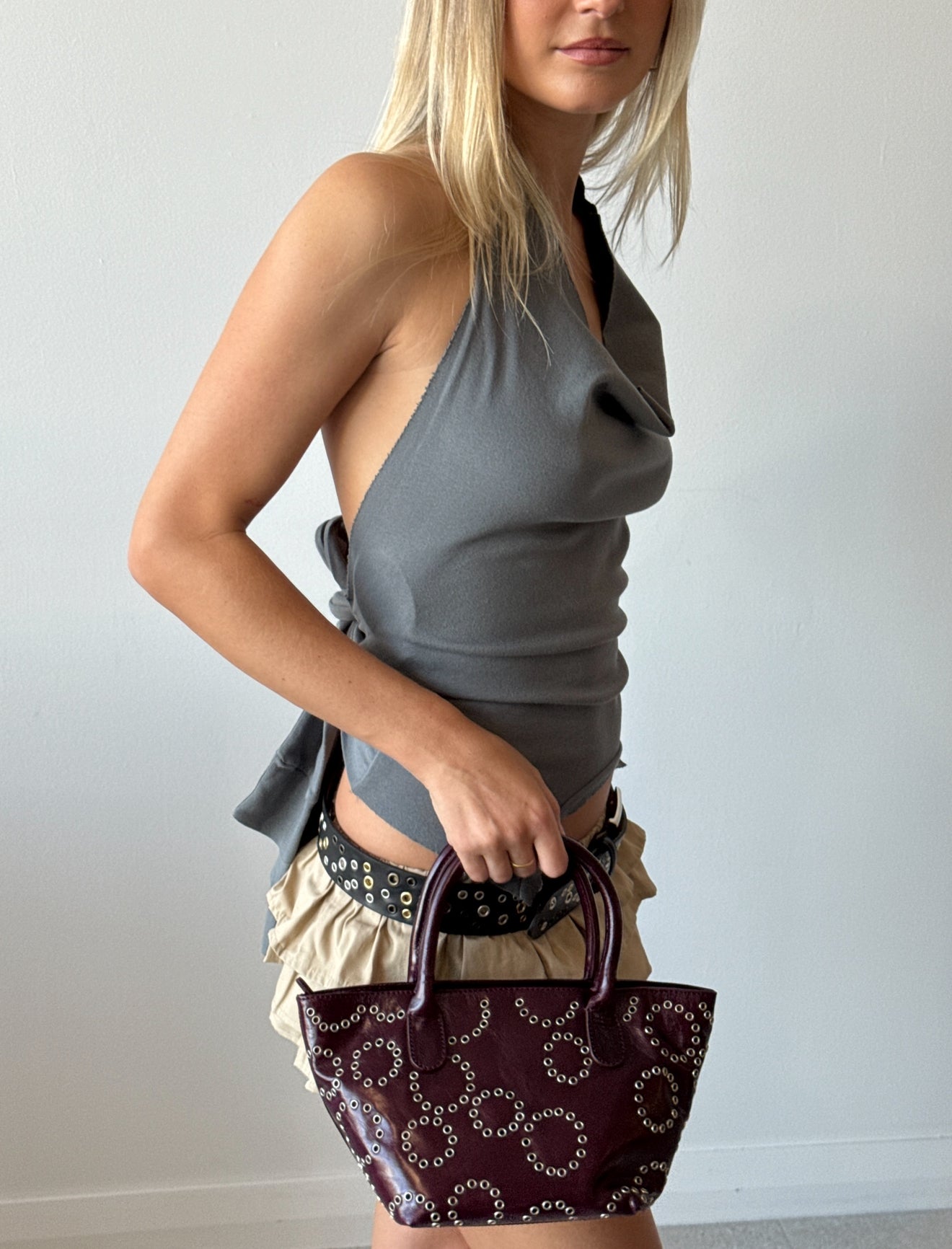 MINI CAPAZO BAG BURGUNDY