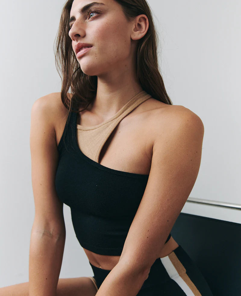 RETRO TANK BLACK/SANDSTONE