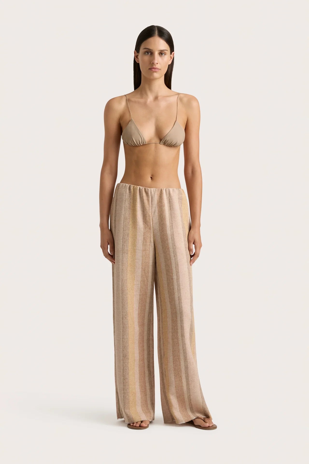 SAO PAULO TROUSER TERRACOTTA STRIPE