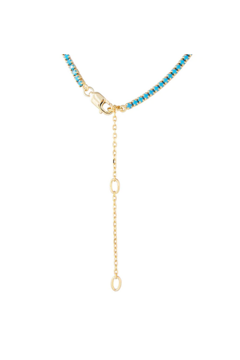 TURQUOISE TENNIS NECKLACE - FAIRLEY