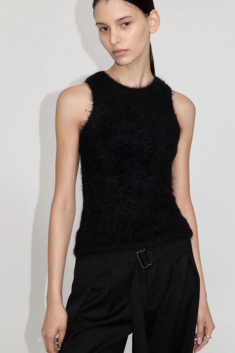 ALPACA TANK BLACK - ST.AGNI