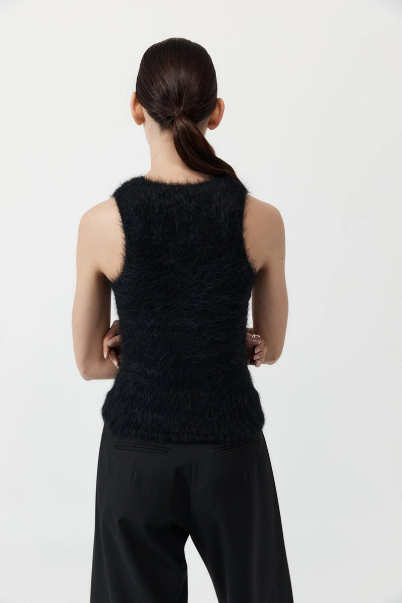 ALPACA TANK BLACK - ST.AGNI