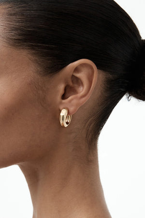 SENSE HOOP MEDIUM 14K VERMEIL