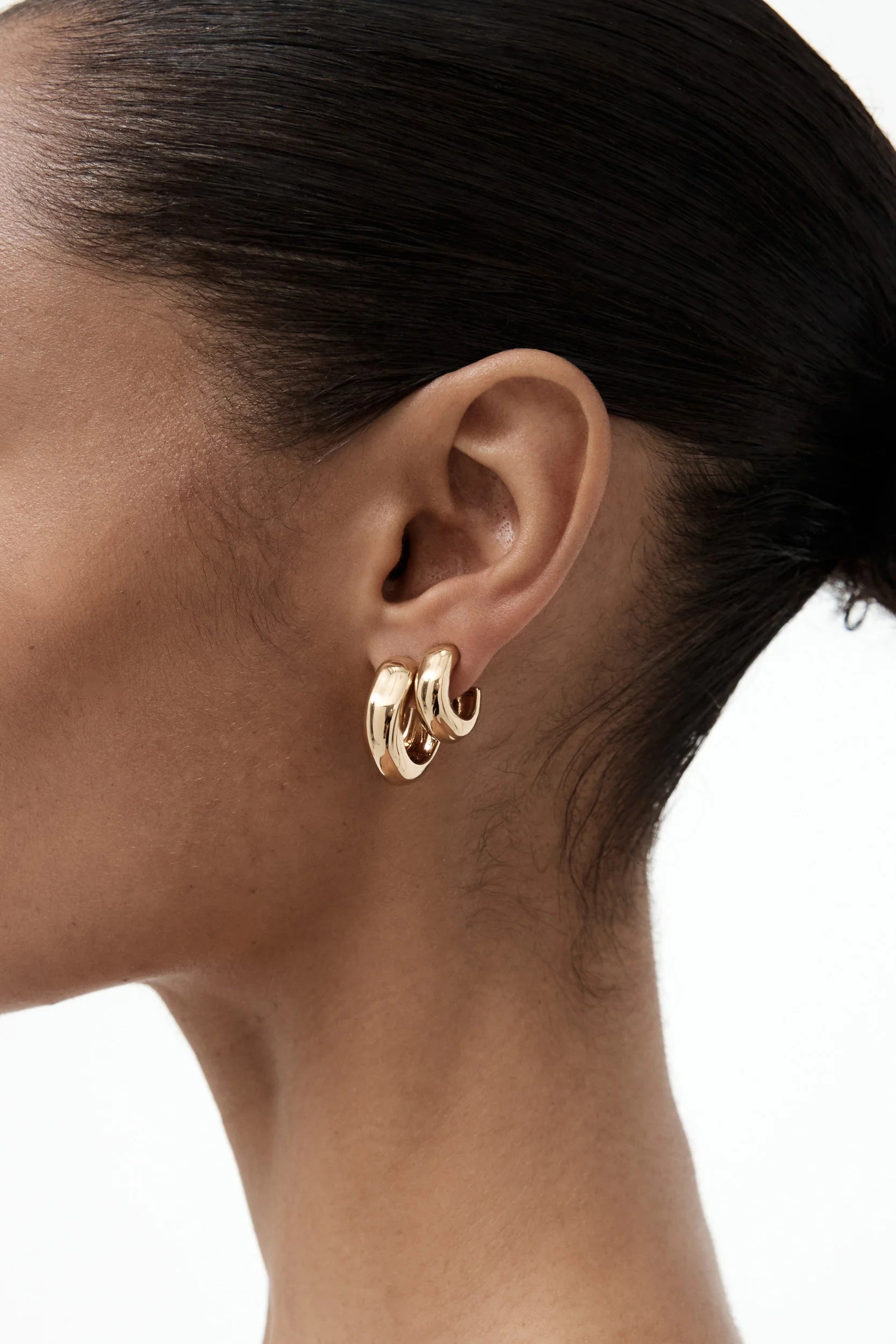 SENSE HOOP MEDIUM 14K VERMEIL