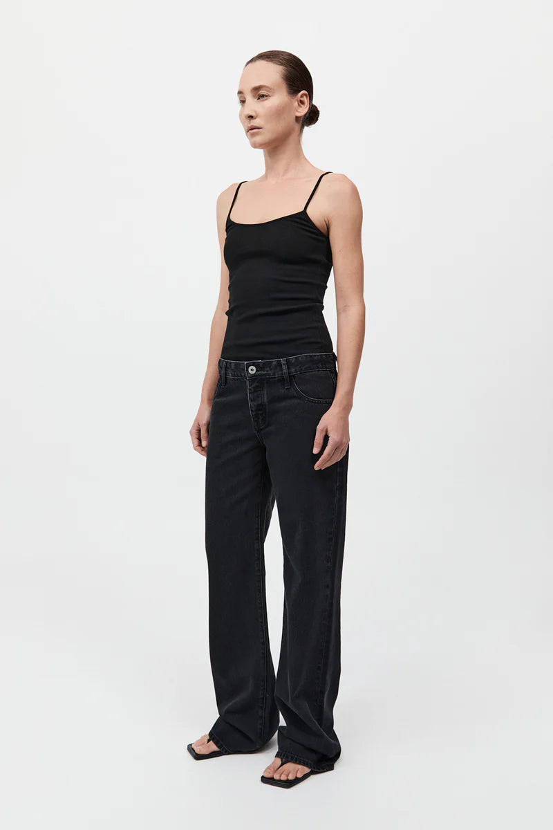 90S LOW RISE JEANS BLACK