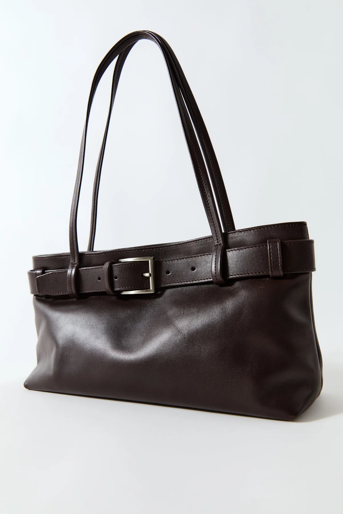 BELT DETAIL BAGUETTE COFFEE