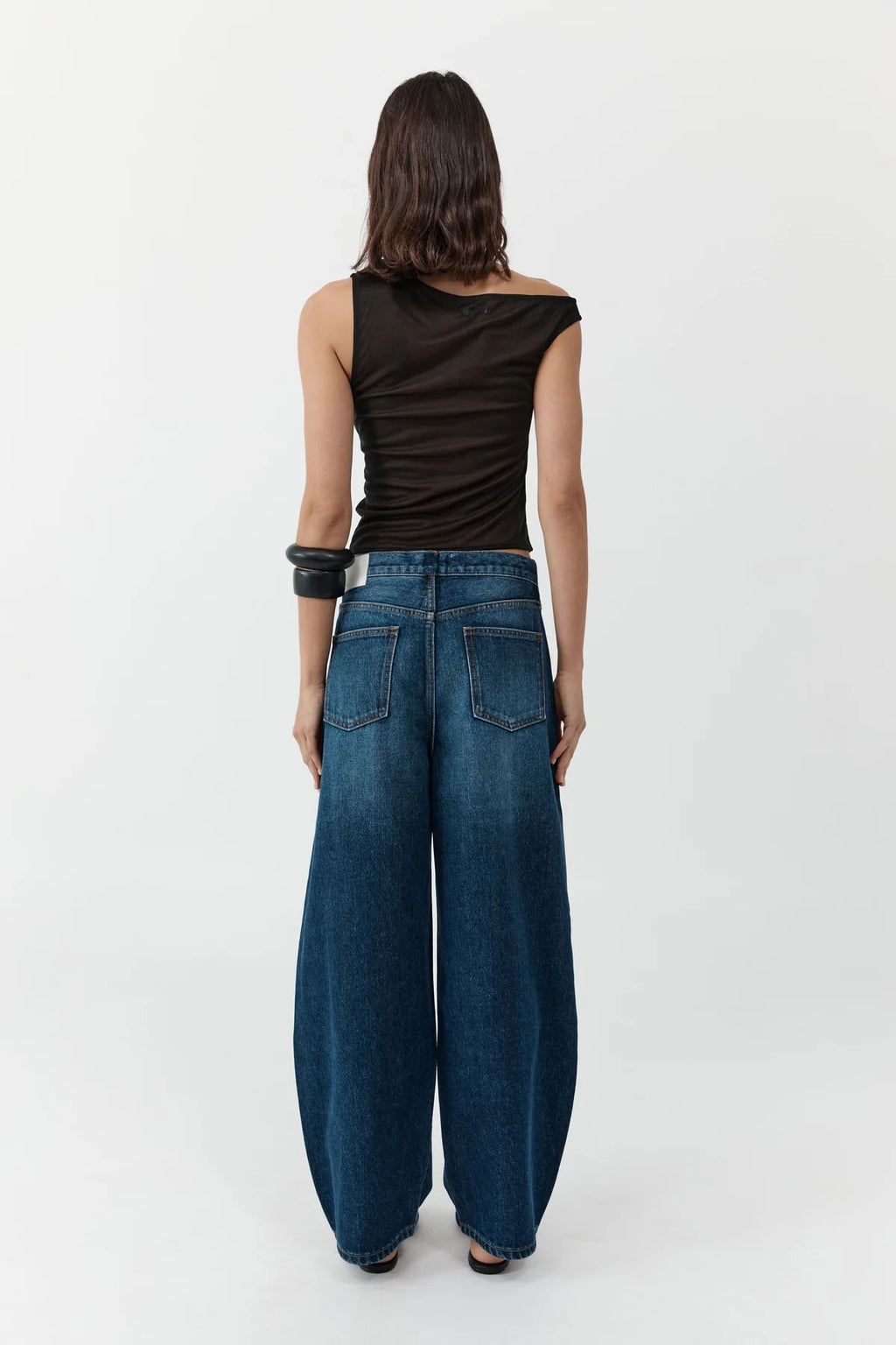 MID RISE PLEASE BARREL JEANS