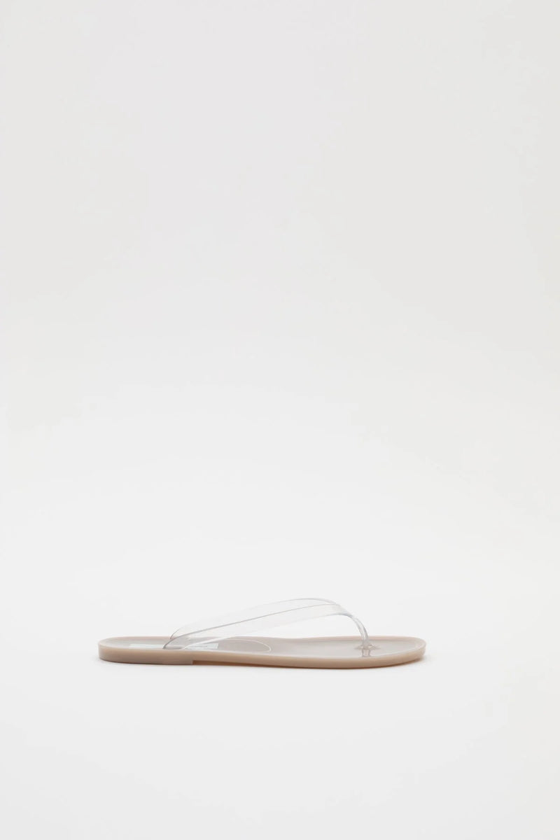 Jo Flip Flop Sandals Dune Clear - CHRISTOPHER ESBER