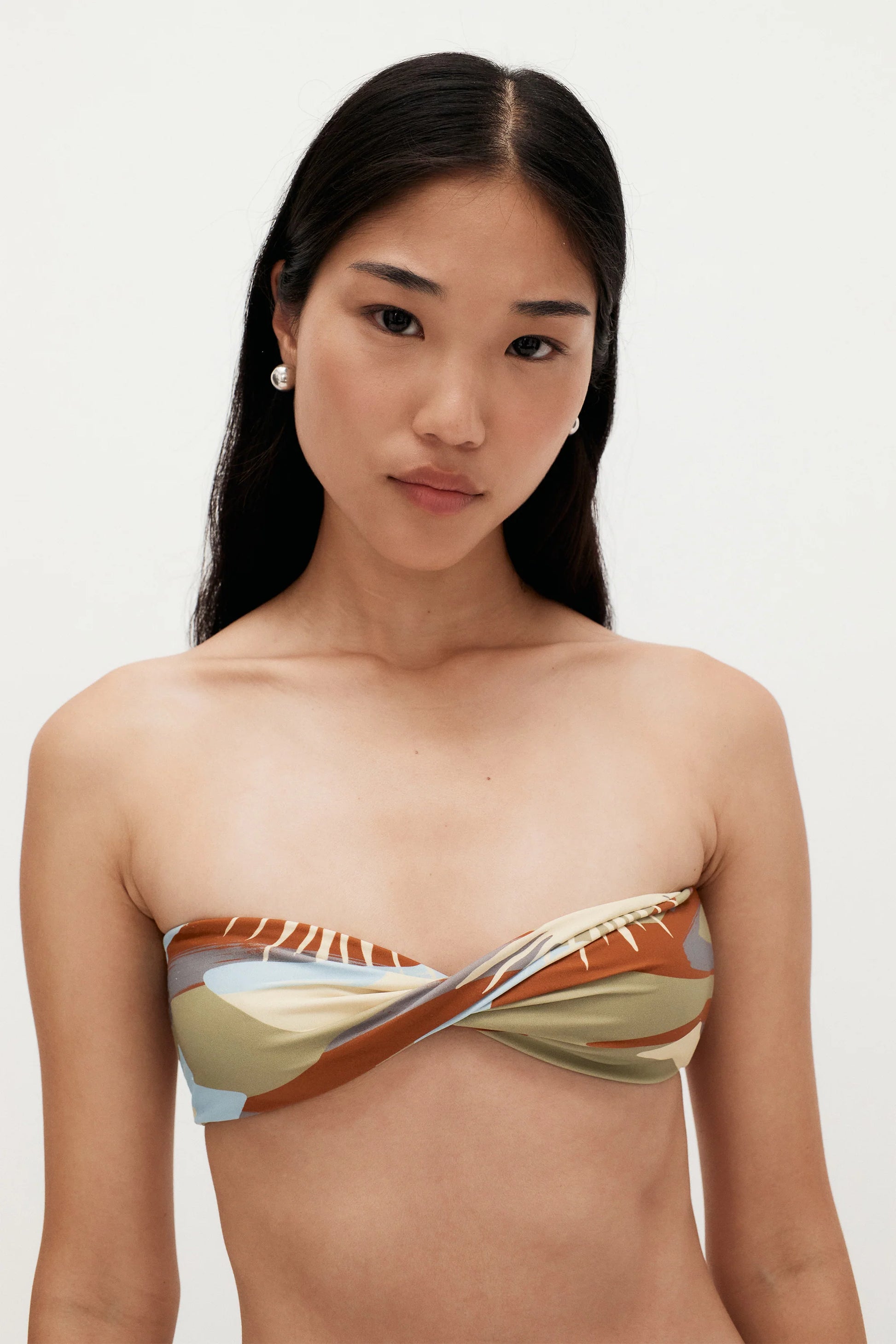 TWISTED BANDEAU TOP RIO