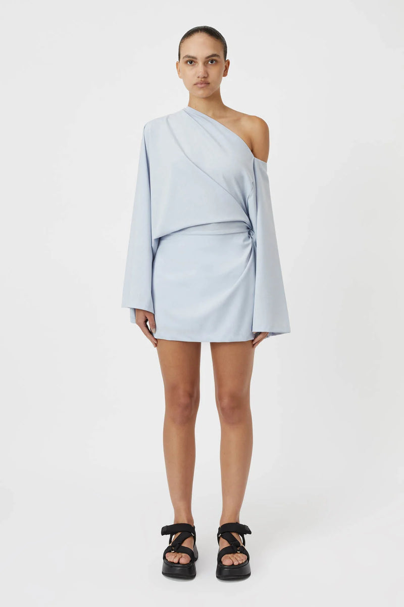 ELLIOT MINI DRESS BLUE HAZE - C+M