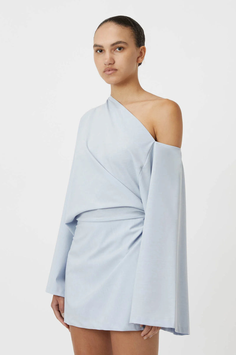 ELLIOT MINI DRESS BLUE HAZE - C+M