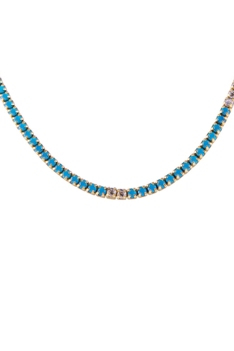 TURQUOISE TENNIS NECKLACE - FAIRLEY