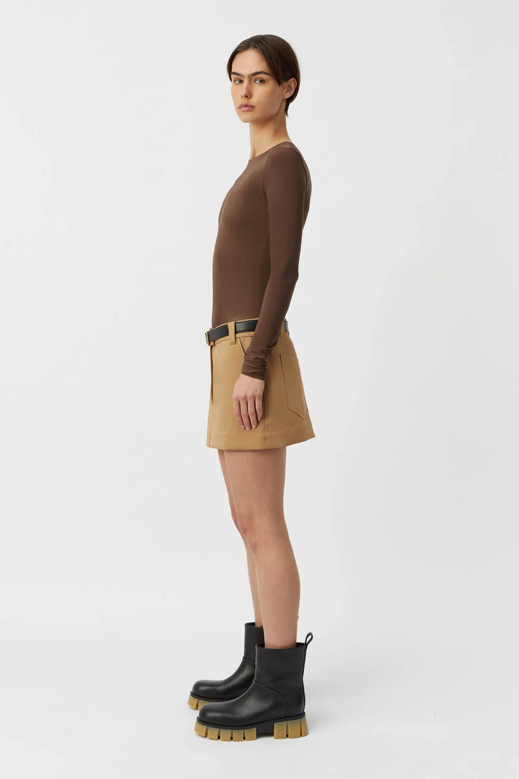 SAINT LONG SLEEVE TOP MILK CHOCOLATE