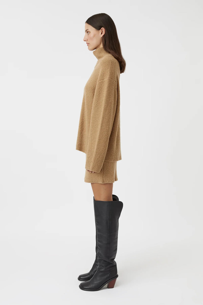 LENORA TURTLENECK TAN - C+M