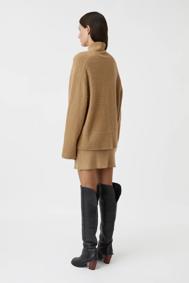 LENORA TURTLENECK TAN - C+M