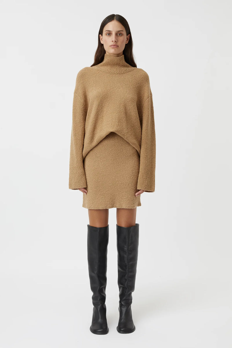LENORA TURTLENECK TAN - C+M