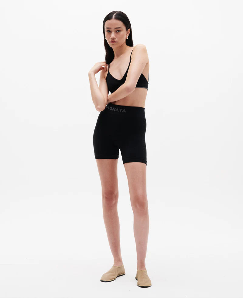 BALLET WOOL MINI SHORT BLACK - NAGNATA