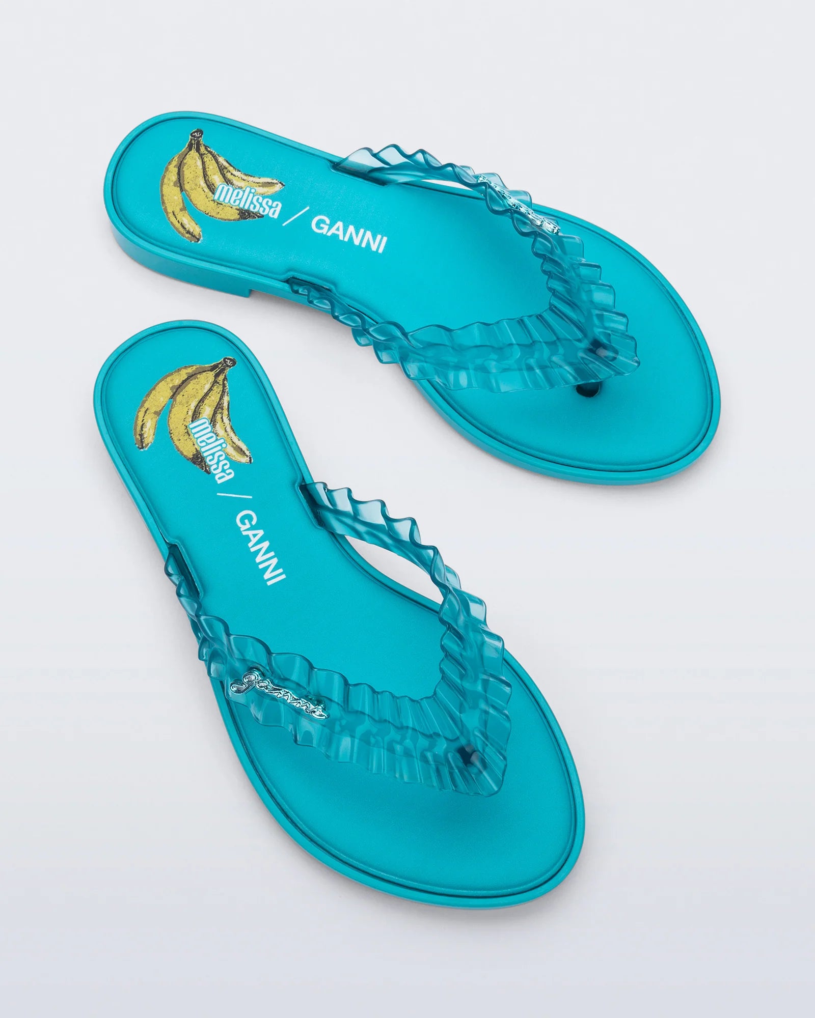 MELISSA X GANNI FLIP FLOP BLUE