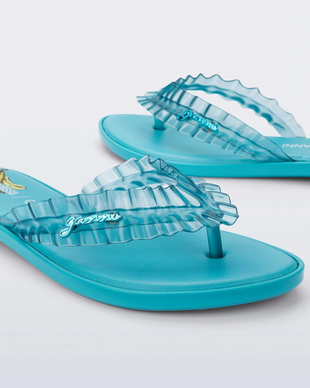 MELISSA X GANNI FLIP FLOP BLUE