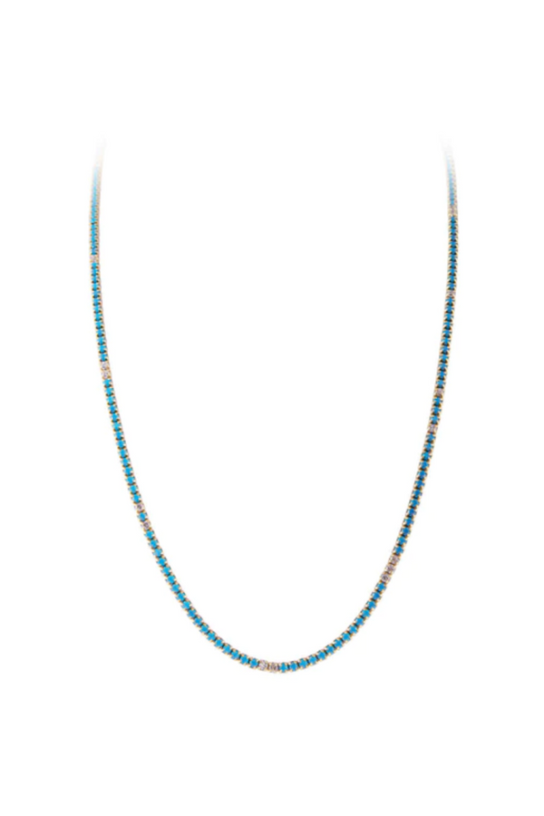 TURQUOISE TENNIS NECKLACE - FAIRLEY
