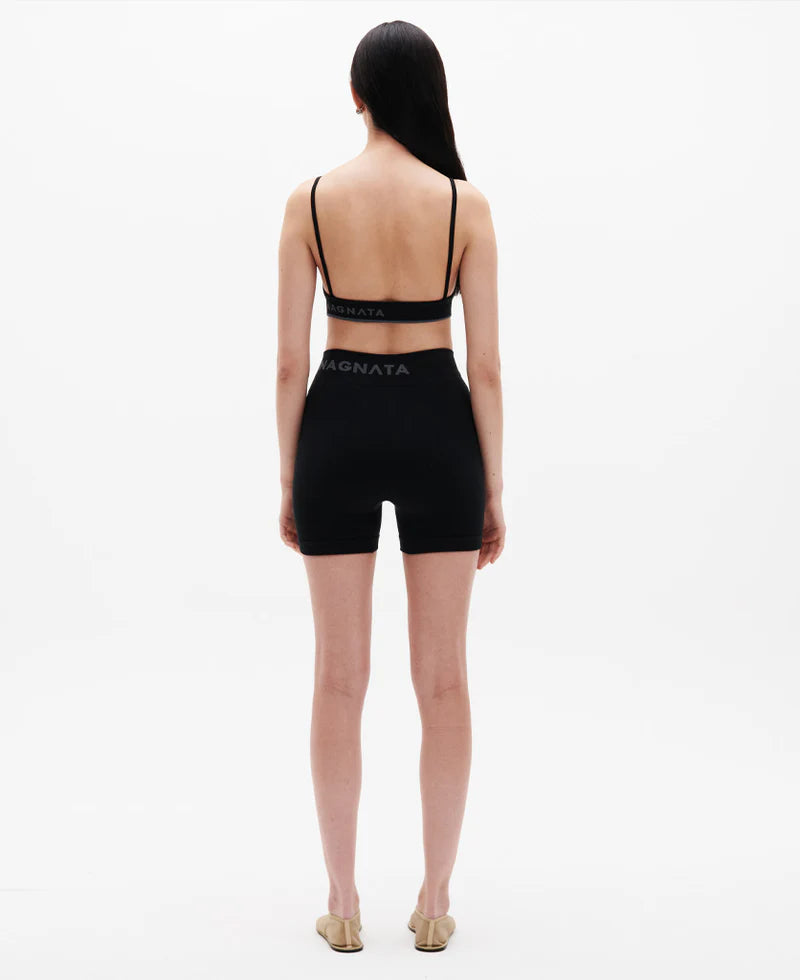 BALLET WOOL MINI SHORT BLACK - NAGNATA