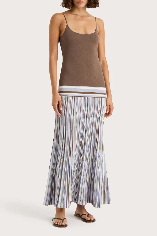 CITARA MAXI DRESS PALE BLUE STRIPE - FAITHFULL THE BRAND