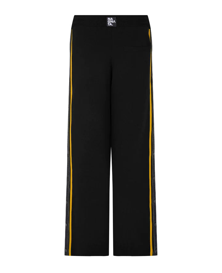 SIDE-SNAP TRACK PANT BLACK/TUMERIC